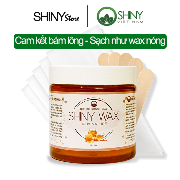 Sáp wax triệt lông shiny An Lành tặng kèm 40 giấy và que wax, sáp wax lông shiny ,wax lông Tẩy Lông