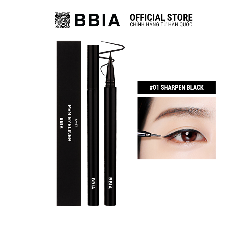 Kẻ Mắt Nước Bbia Last Pen Eyeliner 0.6G 5 Màu - 01 Sharpen Black