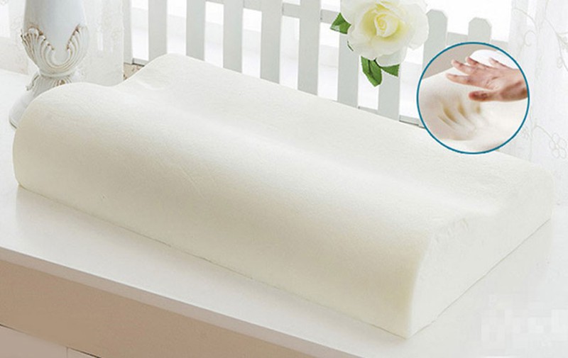 Gối Cao Su Non Chống Đau Cột Sống Tặng Kèm Áo Gối Sang Trọng
