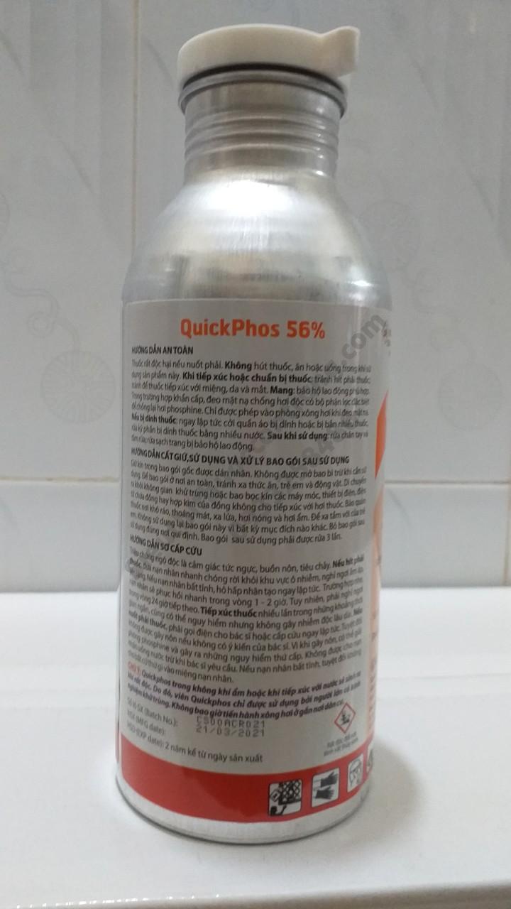 Thuốc khử trùng nông sản QuickPhos 56% chai 1kg