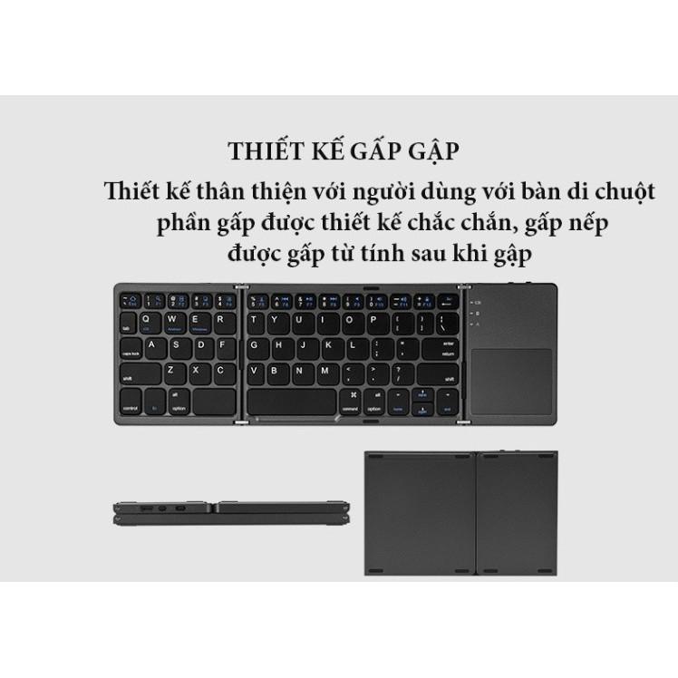 Bàn phím Bluetooth có Touchpad xếp gọn - The Royal's Furniture