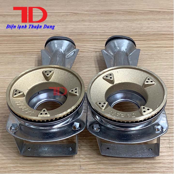 Điếu inox bếp gas + Họng Đầu Đốt chia lửa Sen đồng 78 JAPAN - ( Kèm Bass gắn + Vít) - Điện Lạnh Thuận Dung