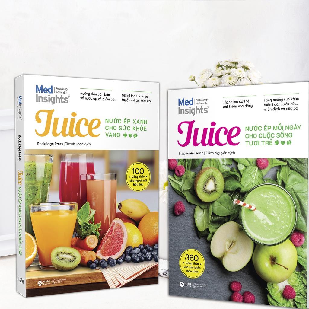 [ Thăng Long Books ] Juice: Nước ép mỗi ngày cho cuộc sống tươi trẻ + Nước ép xanh cho sức khỏe vàng ( Bộ 2 cuốn )