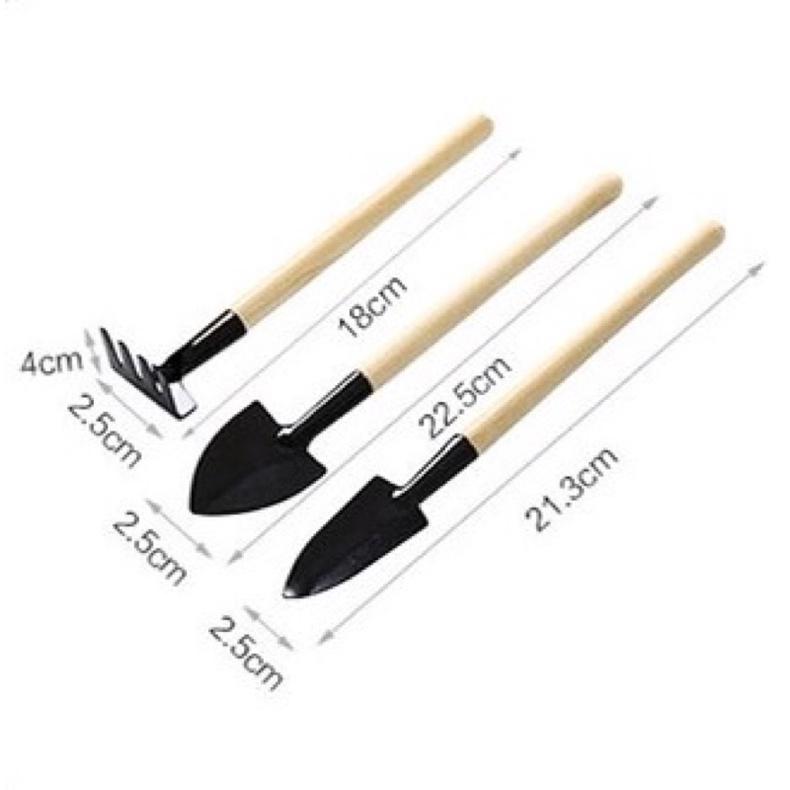 Bộ Dụng Cụ Làm Vườn Trồng Cây 3 Món Cày Cuốc Xẻng Tiện Dụng