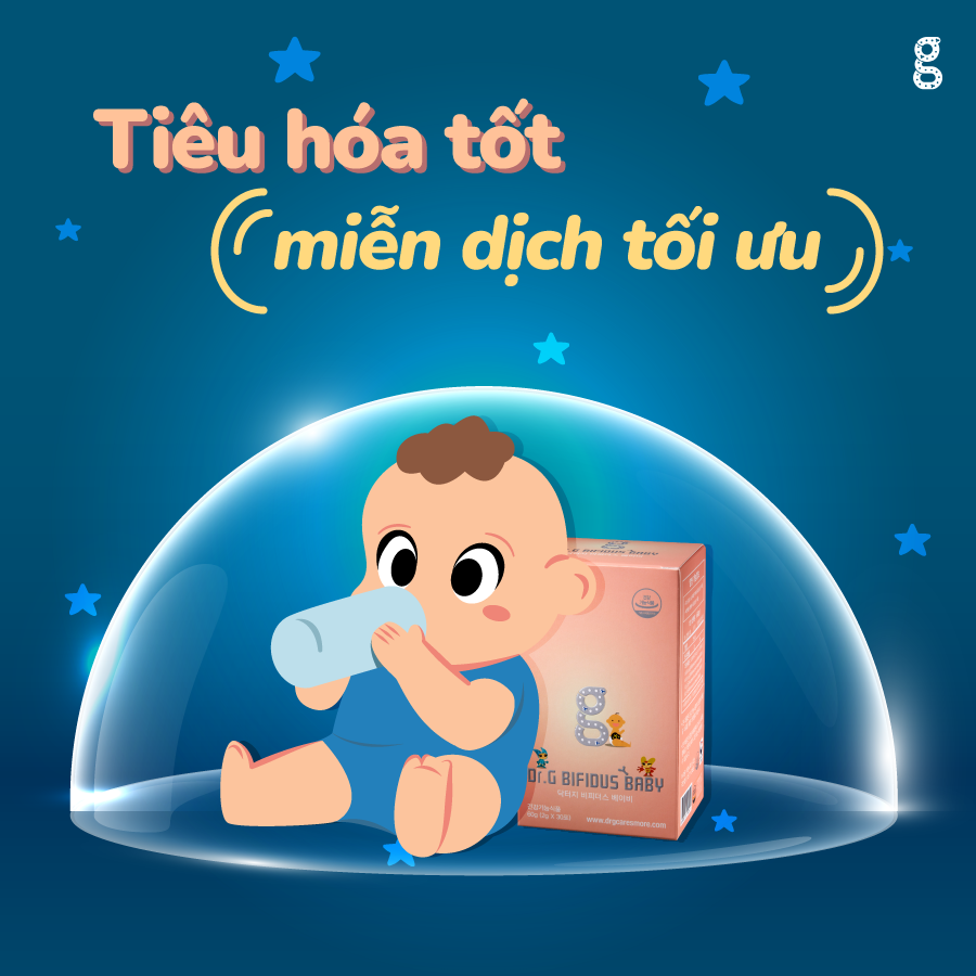 Men Vi Sinh Hàn Quốc Dr.G BIFIDUS BABY Bổ Sung Lợi Khuẩn Cho Bé, Cân Bằng Hệ Đường Ruột - Hộp 30 Gói