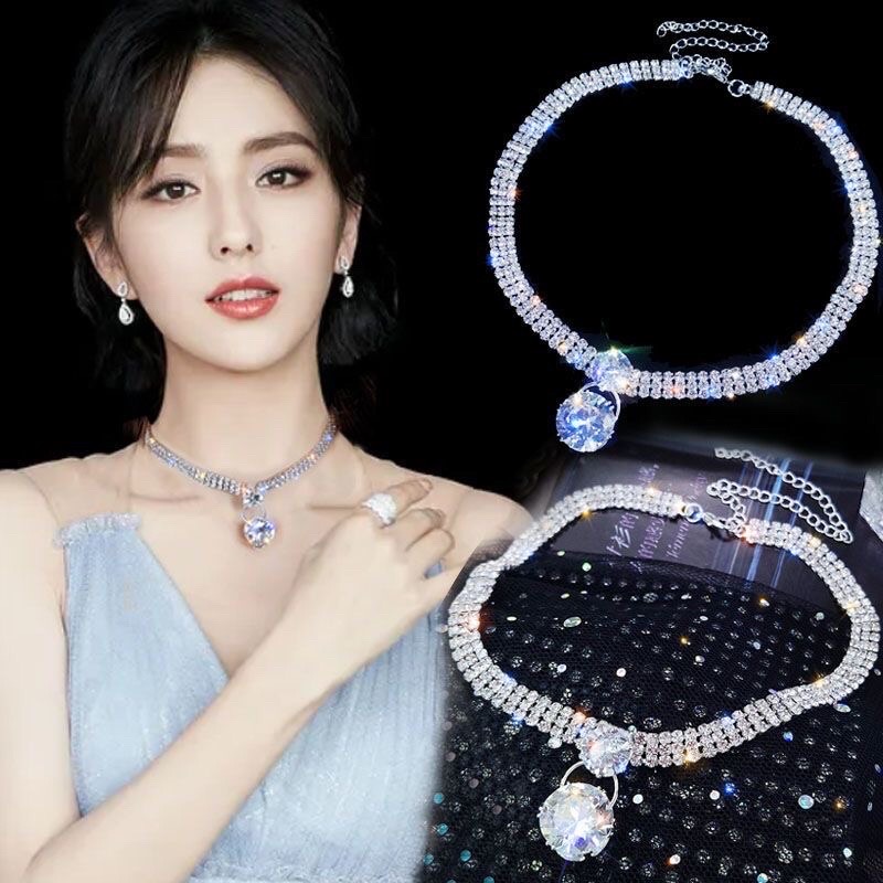 Vòng Cổ Choker Cao Cấp Đính Đá Dự Tiệc Event Sang Trọng Quý Phái