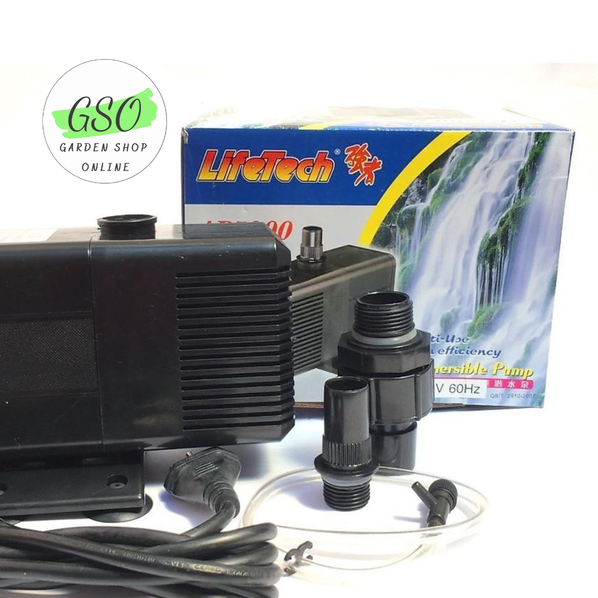 Máy bơm Liftech AP5200 thích hợp dùng trong hệ thống trồng rau thủy canh hồi lưu, trồng rau Aquaponic, bể cá cỡ lớn, hòn non bộ, thác nước, tiểu cảnh.