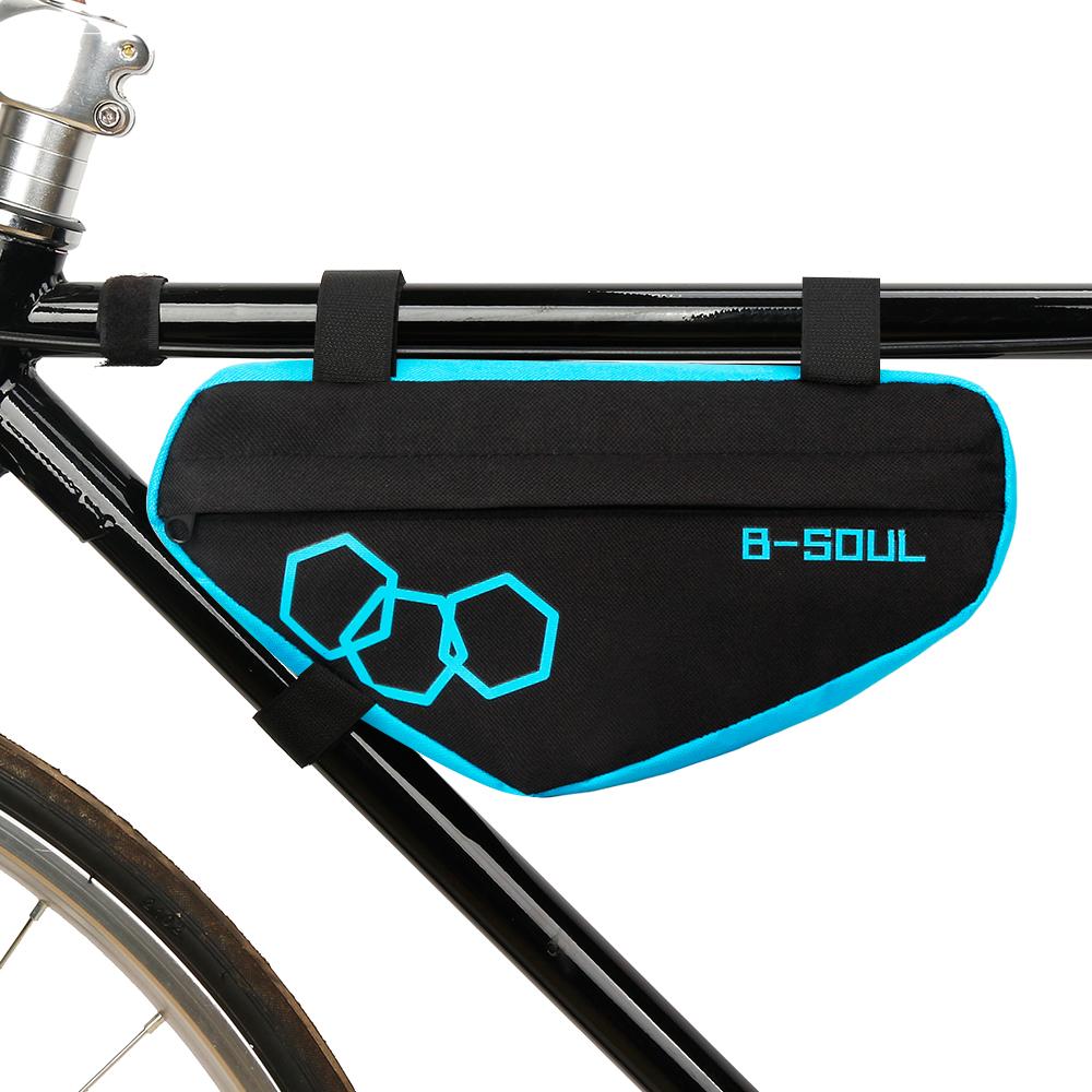 Túi tam giác gắn khung xe đạp B-SOUL bằng vải oxford chất lượng cao, nhẹ và chống rách