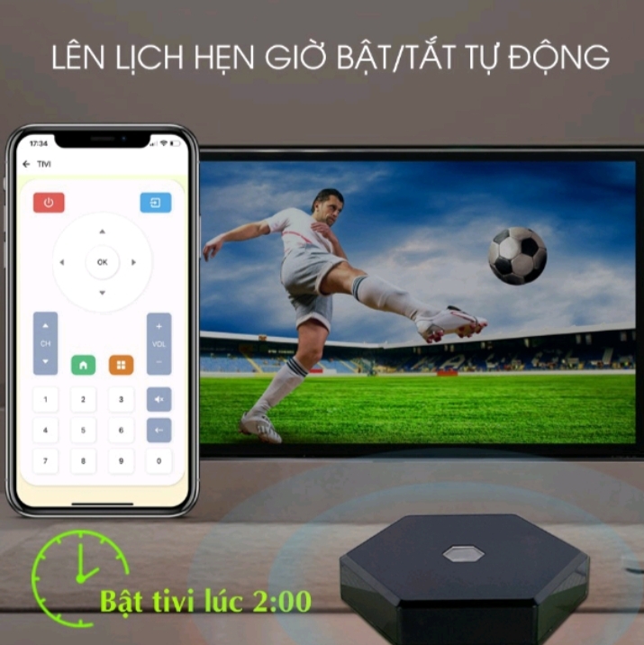 Điều khiển hồng ngoại Hunonic IR Smart thiết bị tivi, điều hoà, dàn âm thanh, đầu KTS, quạt, từ xa qua điện thoại