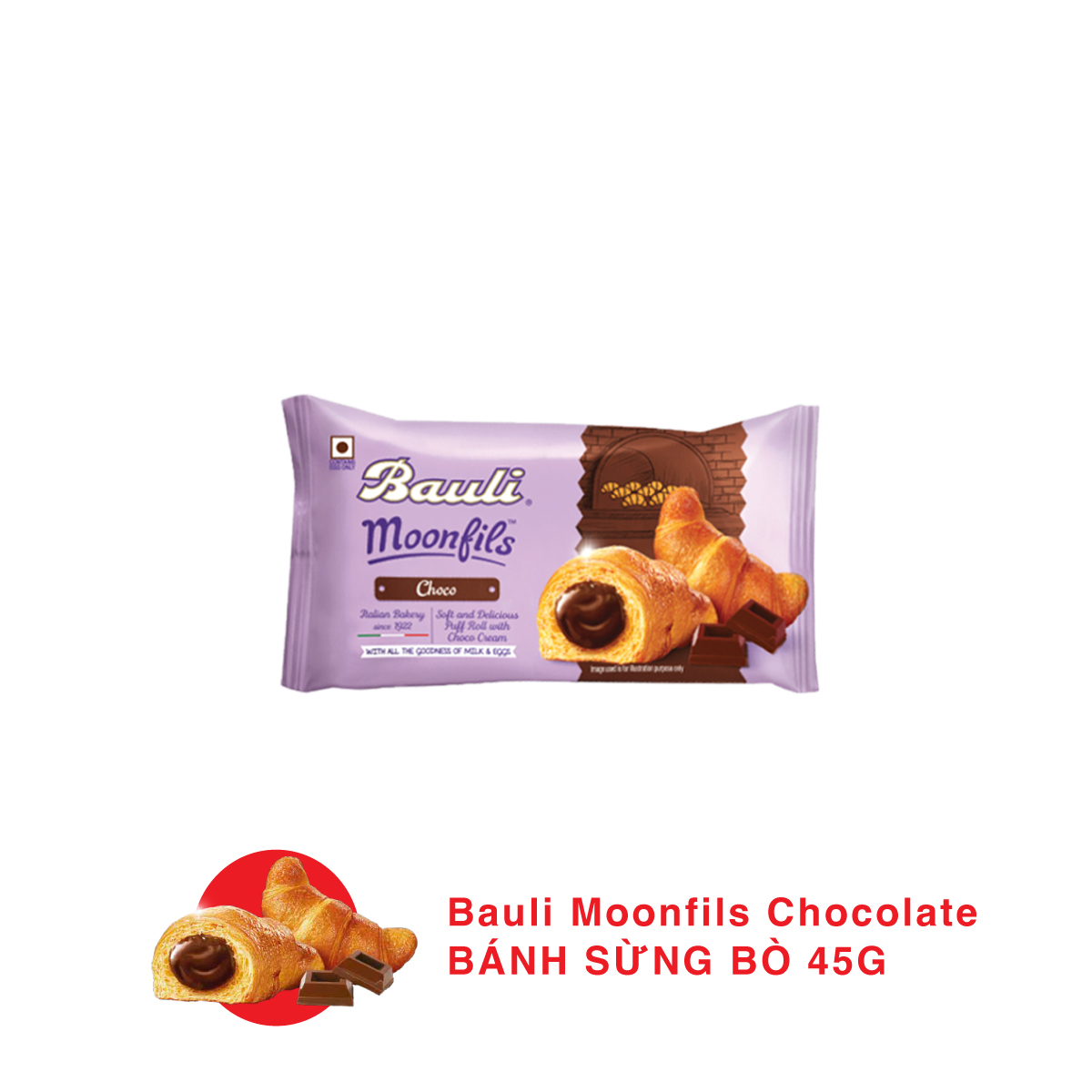 Combo 20 Bánh Bauli Moonfils Choco 45g