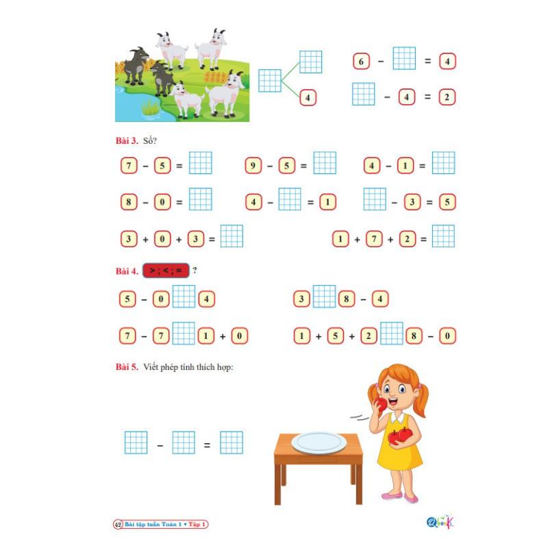 Sách - Bài Tập Tuần Toán 1 - Kết Nối Tri Thức Với Cuộc Sống - Tập 1