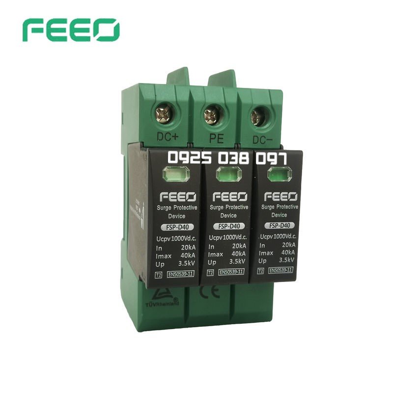 Chống sét DC 1000V 40kA FSP-D40 Feeo, chống sét lan truyền DC chất lượng cao