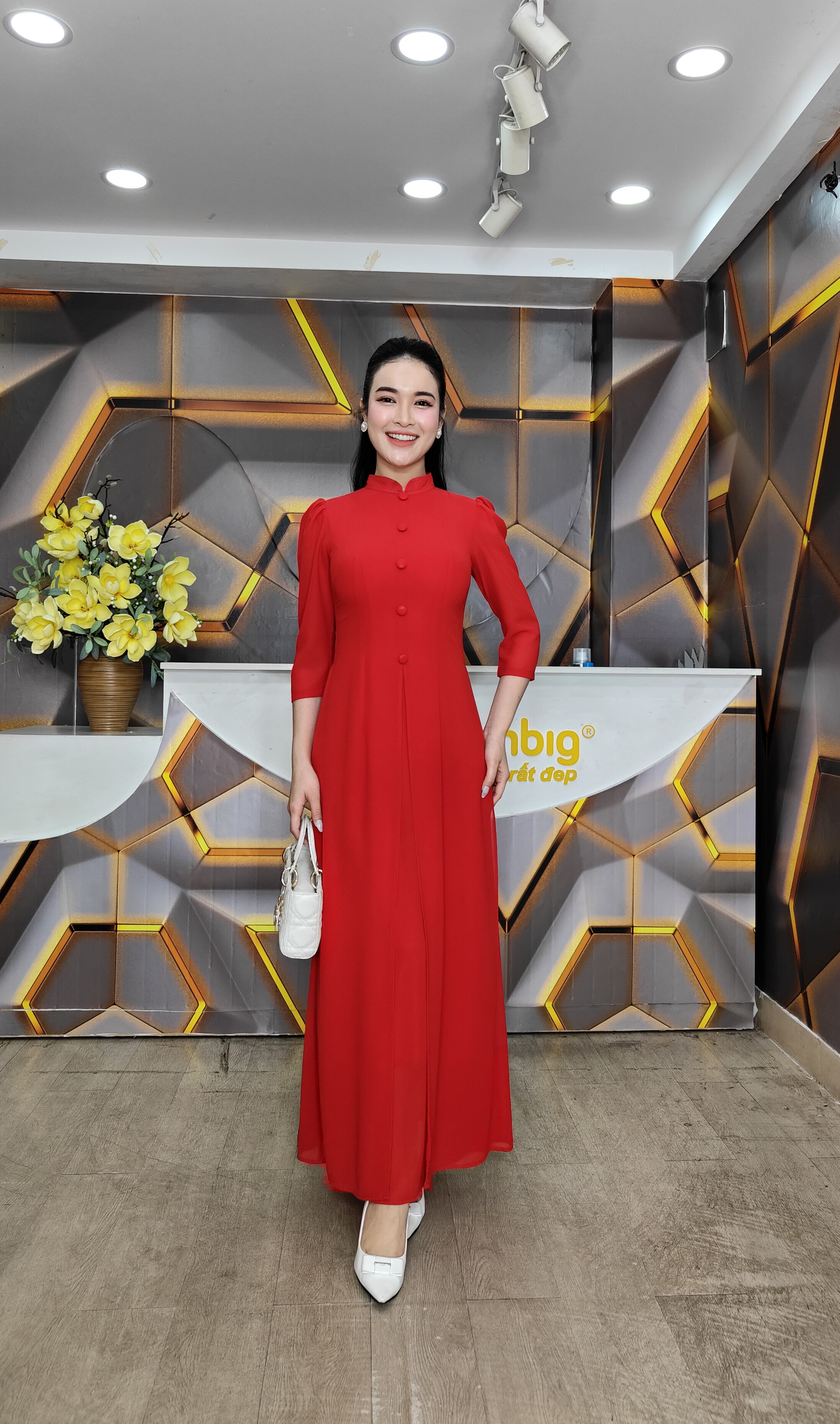 Đầm giả áo dài - Y1477 - Thương hiệu Zonbig