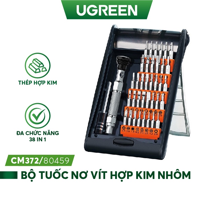 Bộ tuốc nơ vít hợp kim nhôm 38 trong 1 đa chức năng UGREEN CM372 80459 - Hàng chính hãng