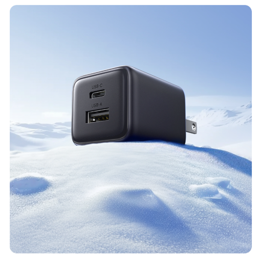 Củ Sạc điện thoại 2 cổng USB-C và USB-A GaN 20W Ugreen 55533 - Hàng chính hãng