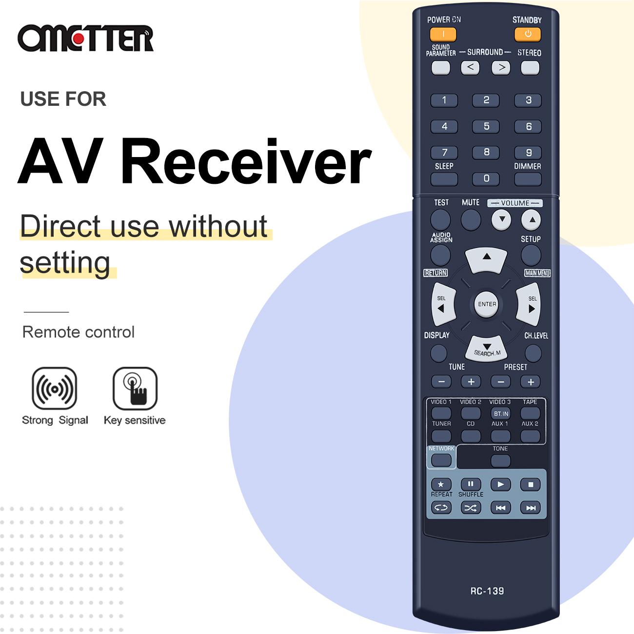 RC-139 RC-133 PRC-124 mới cho AV AV/Video điều khiển điều khiển từ xa RD-7503 RD606I RC-138 RC-133 RD-6505 RD-606I RD-6506