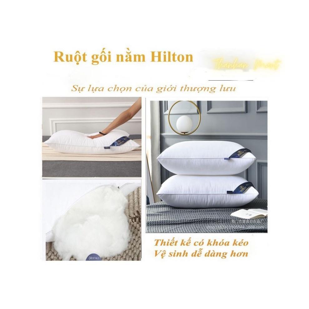 Ruột gối hơi Hilton cao cấp Miha Bedding, combo 2 ruột gối hilton loại 1,3kg/đôi