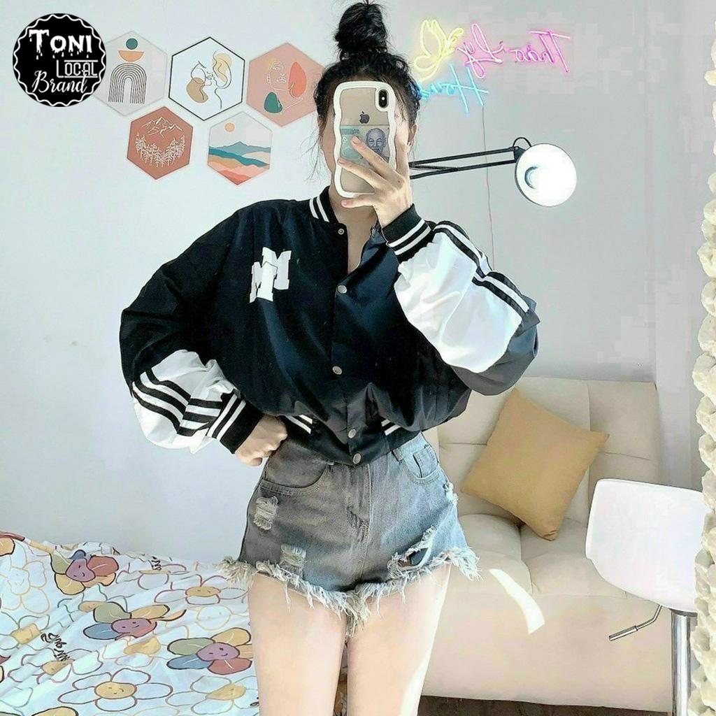 Áo Khoác Dù bomber Lửng 2 lớp Unisex MM