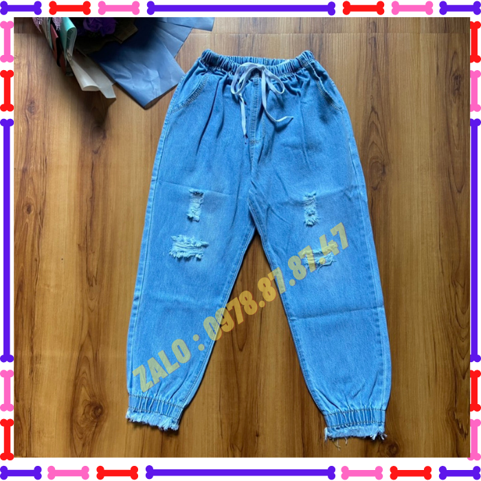 Quần Baggy Jean Nữ Bo Lai Tua