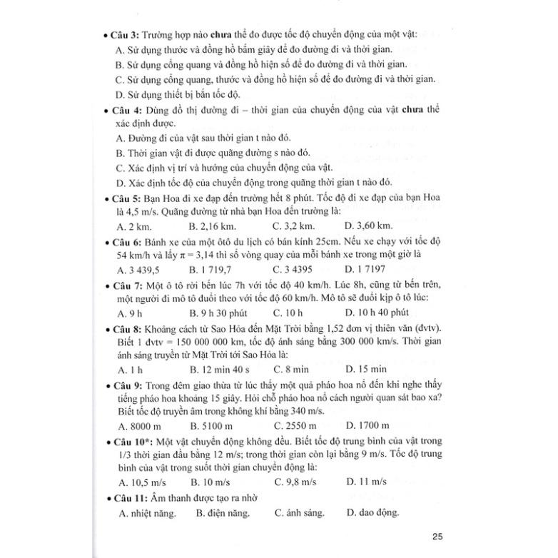 SÁCH - đề kiểm tra, đánh giá vật lí 7 - khoa học tự nhiên