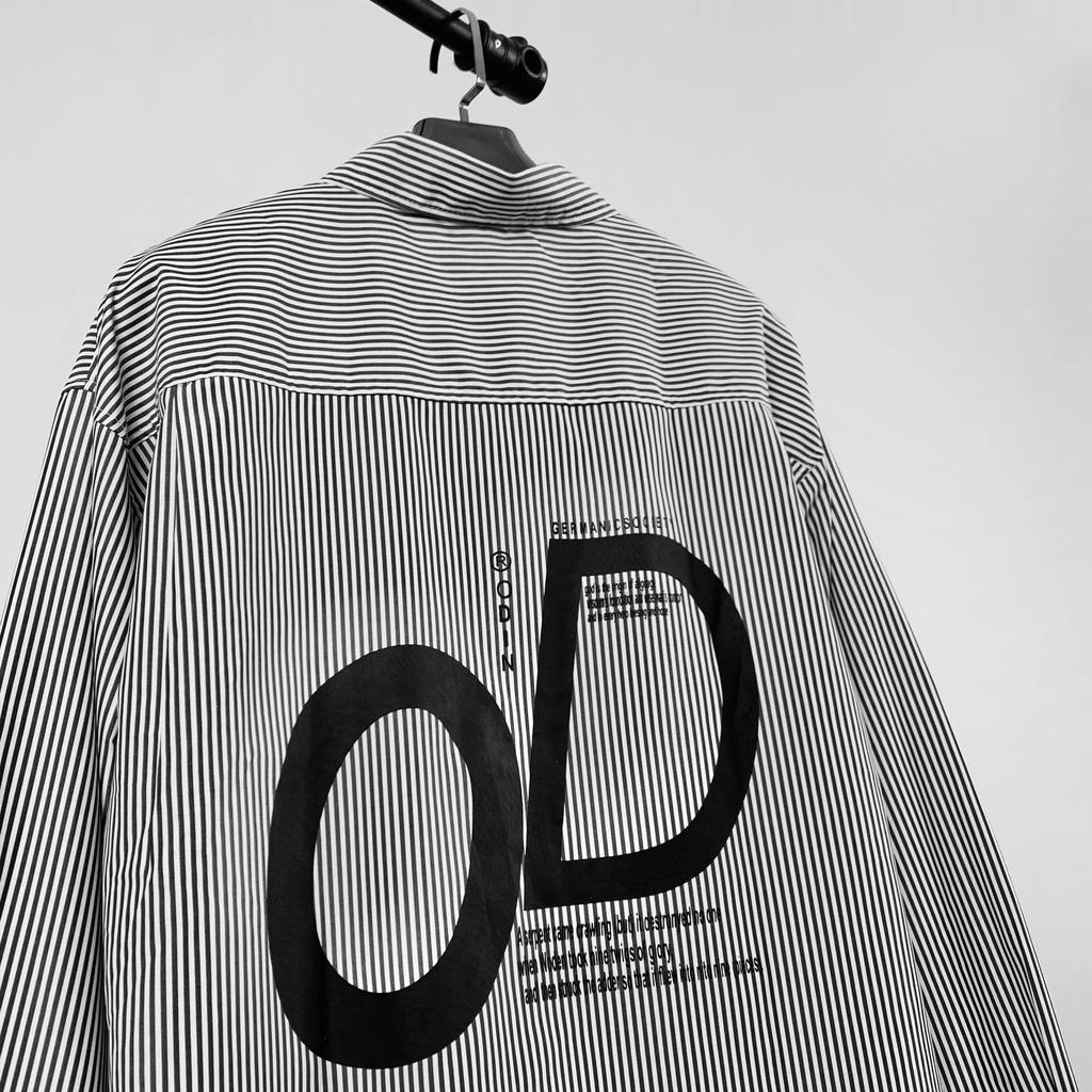 ÁO SƠMI DÀI TAY ODIN STRIPED, Áo sơ-mi oversize kẻ sọc, Local Brand ODIN CLUB