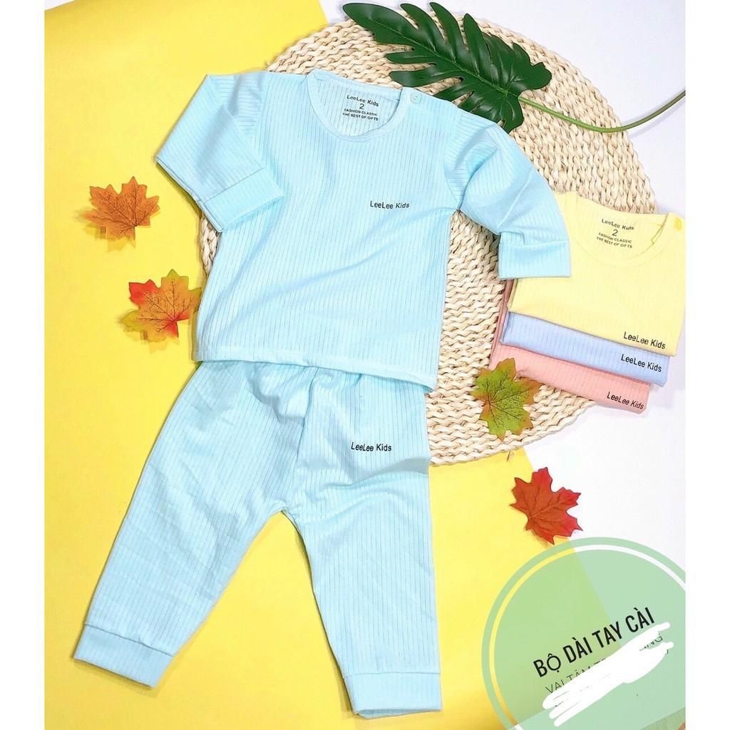 Bộ Cotton thun gân sợi tre Lee kids /Unchi cho bé