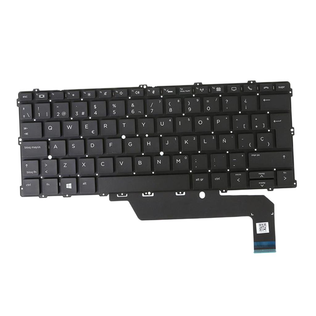 Spanish Layout Keyboard with Backlit without Frame for HP EliteBook X360 Laptop