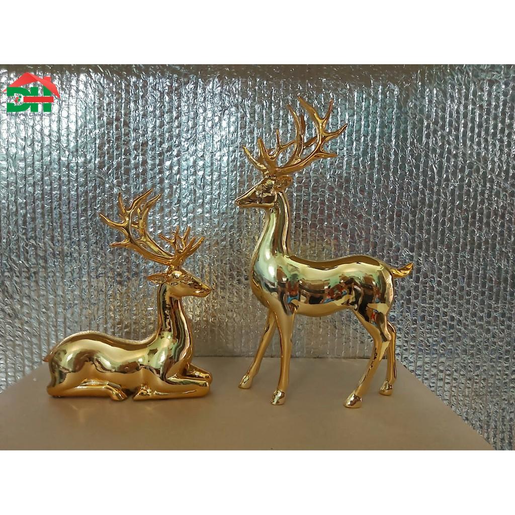 Gold Deer sản phẩm trang trí cao cấp hươu trang trí mạ vàng DHGD001