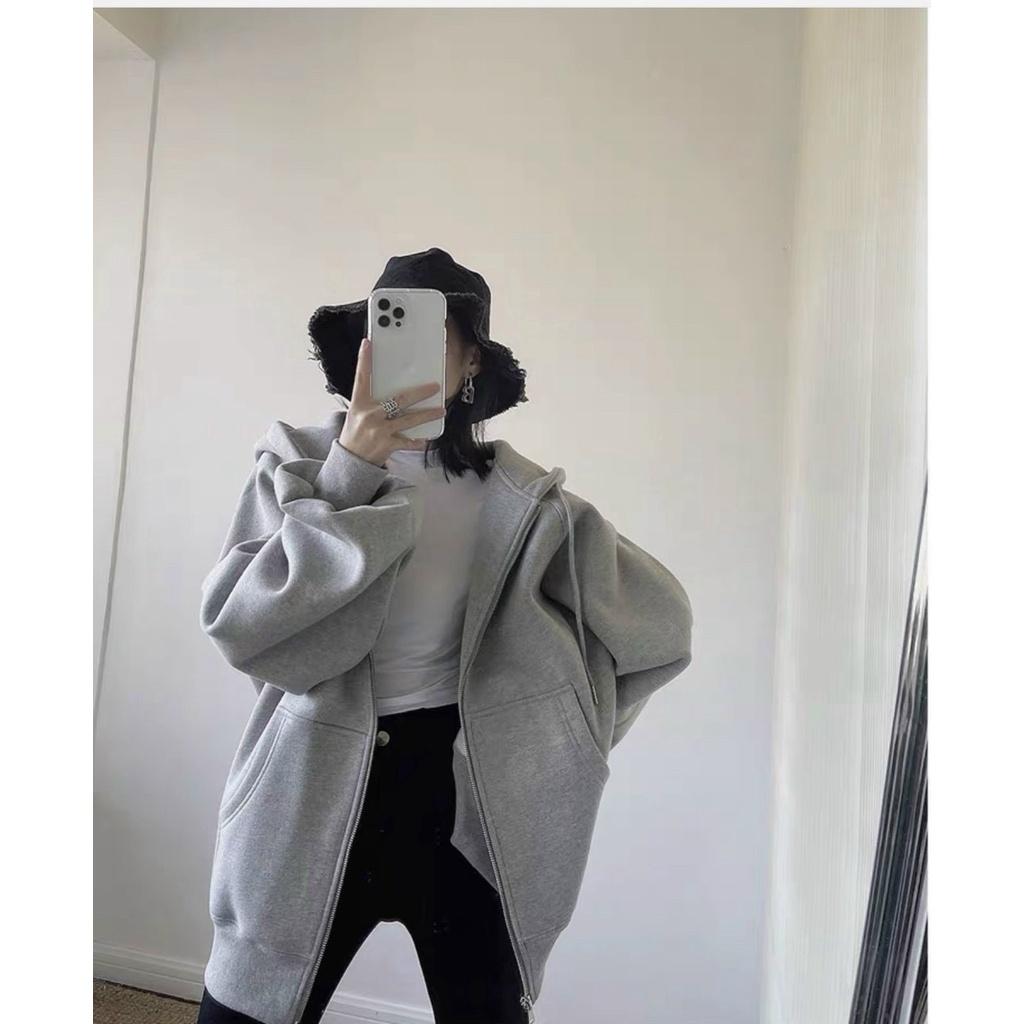 ÁO Nỉ mũ to hàng hot , khoác nỉ trơn hoodies nỉ from rộng_TP79