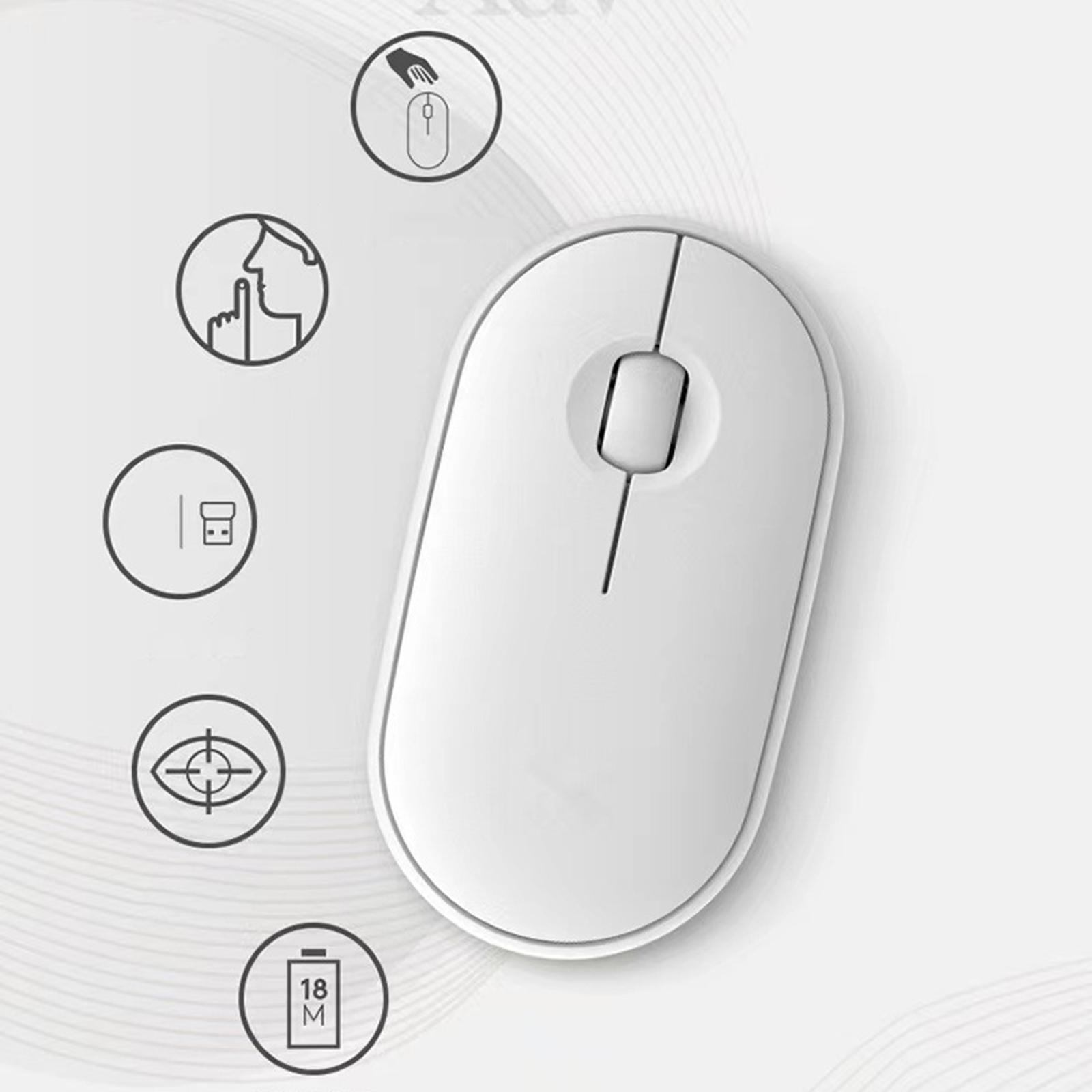 Bluetooth USB Wireless Mouse 1000DPI Portable Rechargeable for Computer