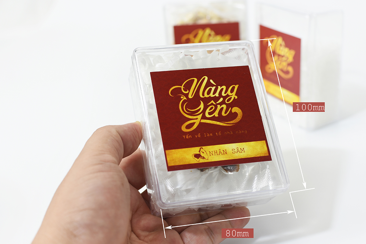 Bộ quà tặng Tết 2021 | Set Yến Phúc Lộc Thọ (Gồm 100 gram tổ yến cùng các nguyên liệu đi kèm) vừa giúp chăm sóc sức khỏe vừa thể hiện ý nghĩa tốt đẹp | Yến sào Nàng Yến