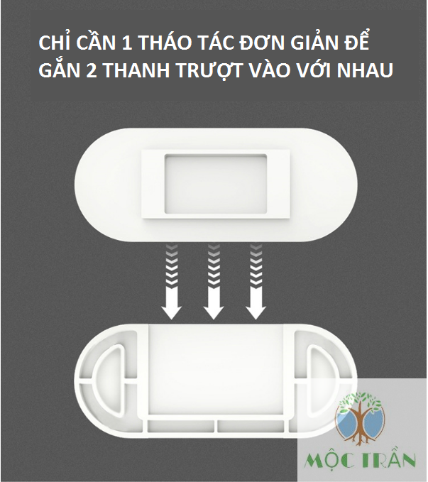 Bộ dụng cụ treo ổ cắm điện trượt chữ T siêu tiện dụng an toàn cho bé, giá đỡ các vật dụng gia đình