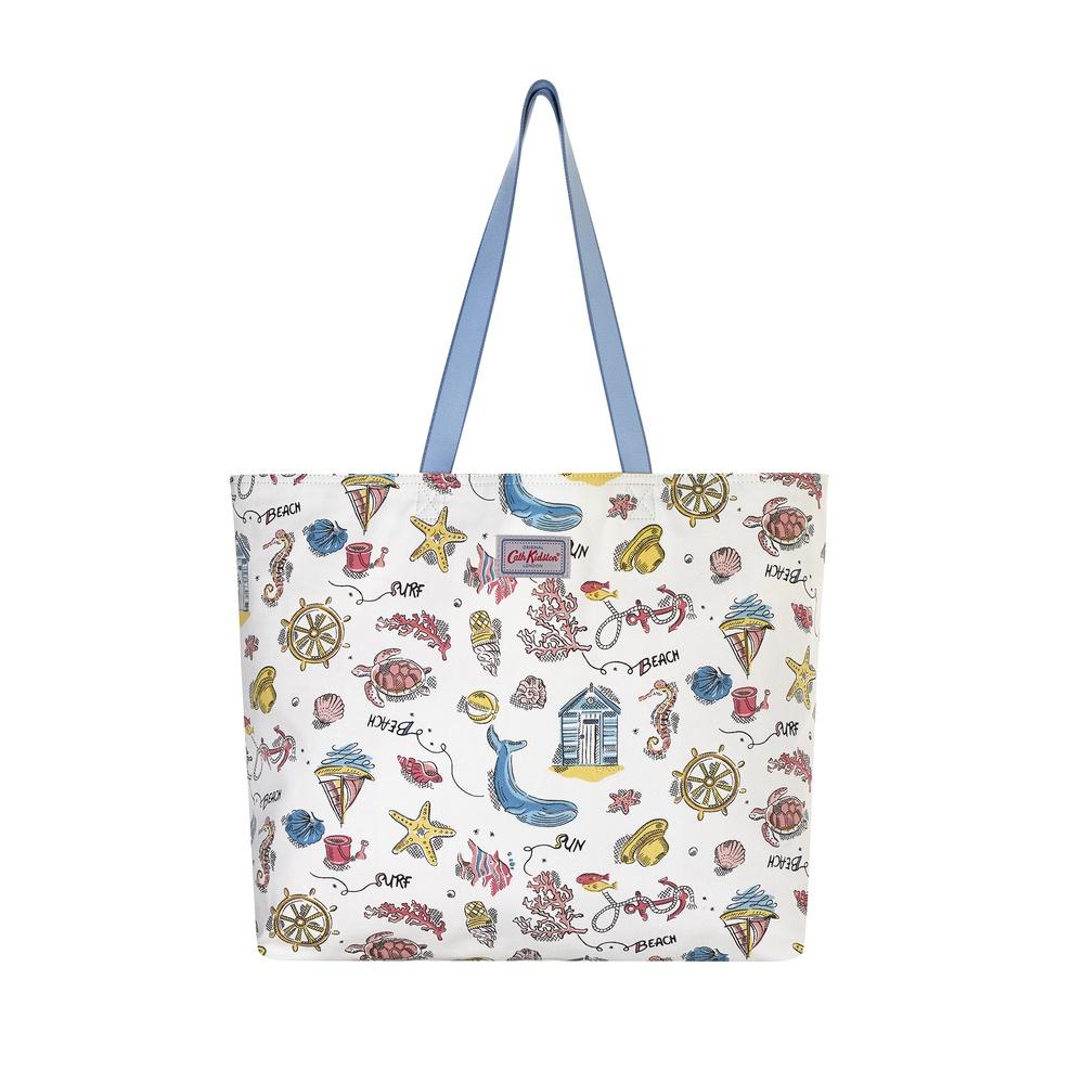 Cath Kidston - Túi hai mặt Large Reversible Everyday Tote Summer Time - 1001907 -  Warm Cream