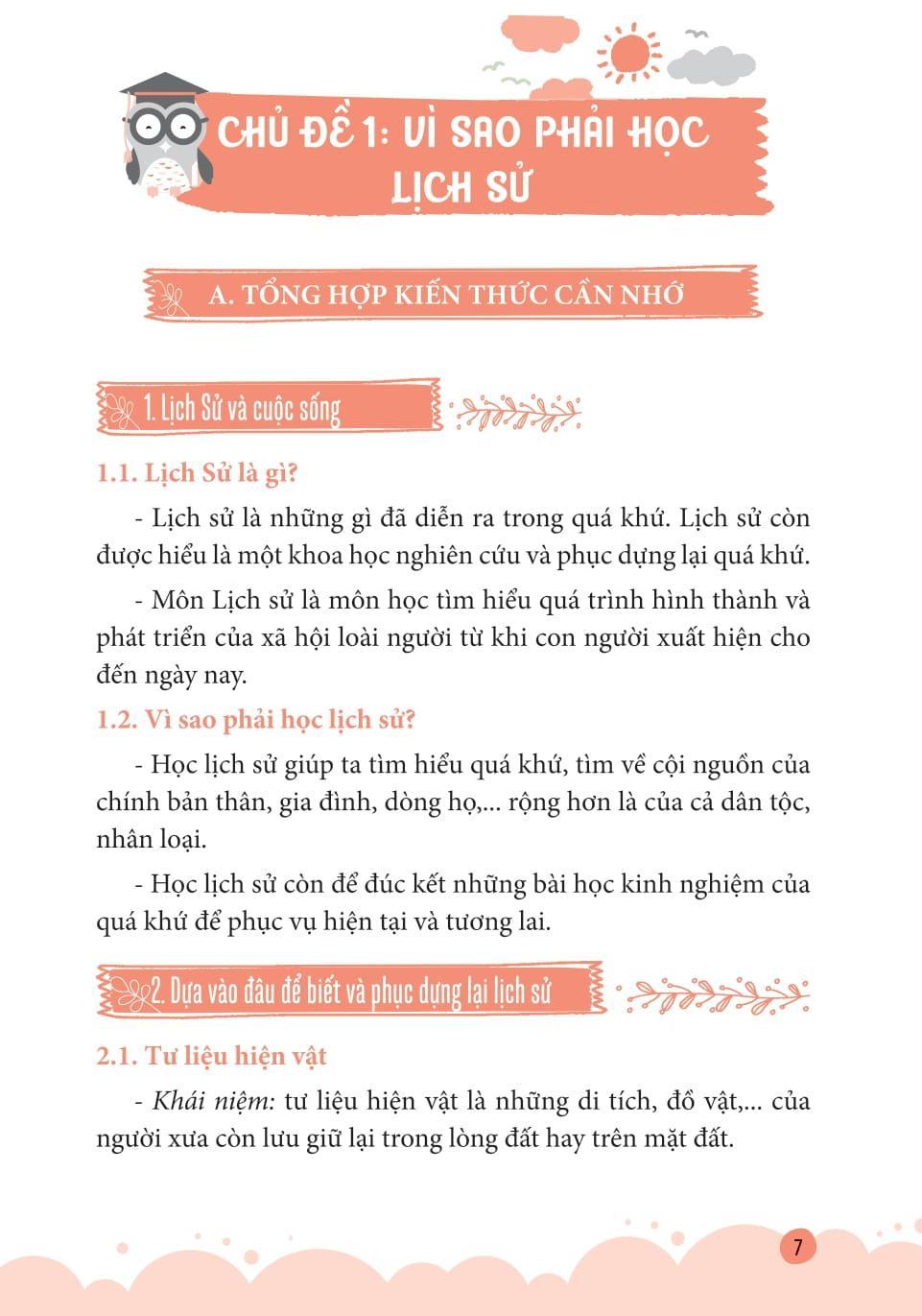 Sách - Sổ Tay Kiến Thức Khoa Học Xã Hội-Lịch Sử-Địa Lí Lớp 6