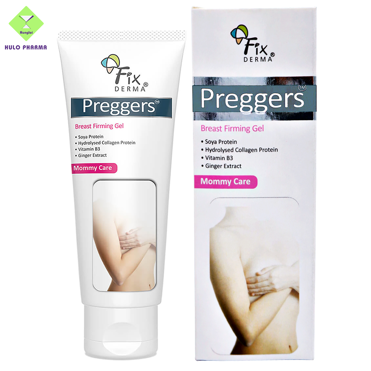 Gel dưỡng ẩm giúp ngực săn chắc Fixderma Preggers Breast Firming Gel (60g)