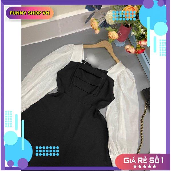 ĐẦM DỰ TIỆC CƯỚI DÁNG XÒE, CỔ VUÔNG NHẸ NHÀNG, XINH XẮN