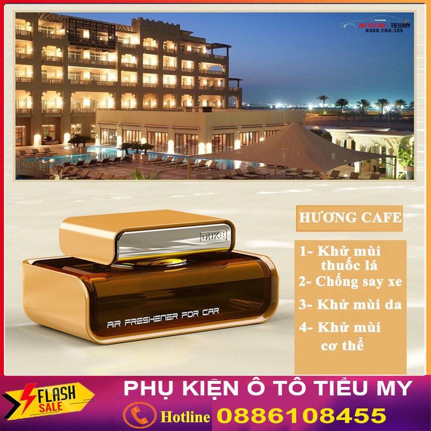 Nước hoa dầu thơm ô tô xe hơi cao cấp DUKE chiết xuất hoàn toàn từ thiên nhiên khử mùi chống say xe đặt taplo