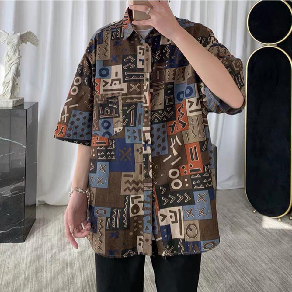 Được Kiểm Hàng Trước Áo sơmi tay lỡ màu độc đáo HÀNG SIÊU CẤP