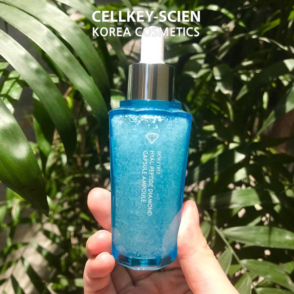 Serum Tinh Chất Tinh Thể Kim Cương Dưỡng Ẩm Trắng Da Se Khít Lỗ Chân Lông Phục Hồi Trẻ Hóa Da Dewytree Hyal Peptide Diamond Capsule Ampoule (50ml)