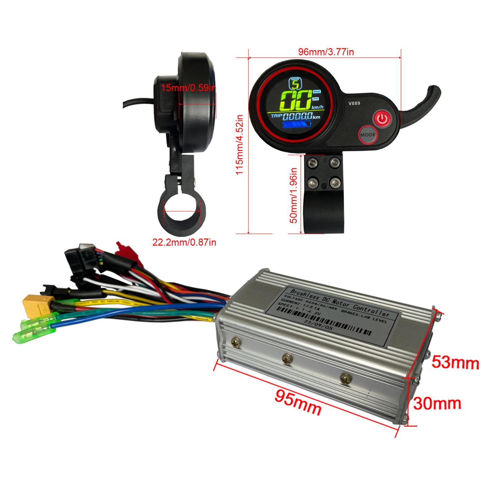 Electric Scooter Brushless DC Controller LCD Display Sensitive Control Speed Display Motor Brushless Controller