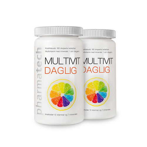 Combo 2 lọ Multivit Daglig giúp bổ sung vitamin và khoáng chất 180 viên