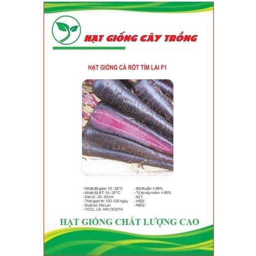 Hạt giống cà rốt tím lai F1 CT172 - Gói 0.1gram