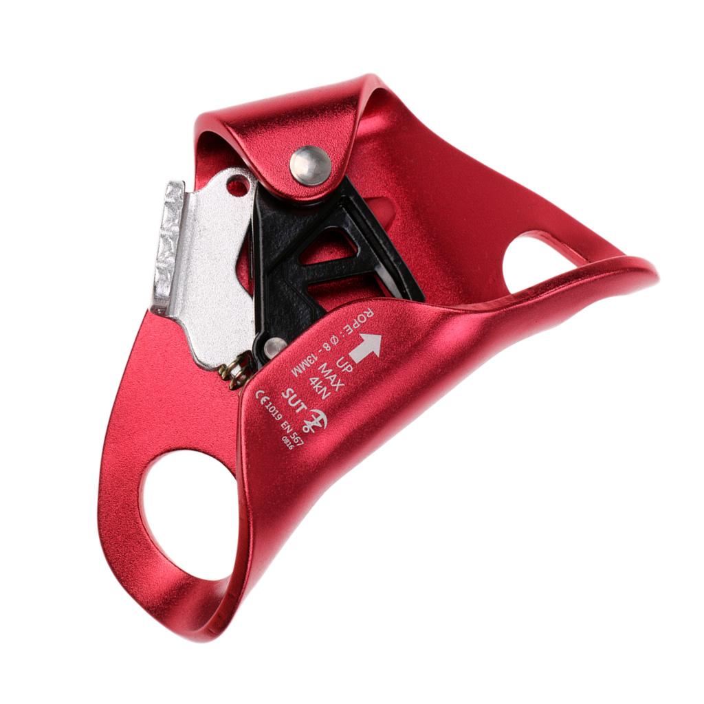Climbing Chest Ascender Abdominal Vertical Rope Climbing Fall Protection Red