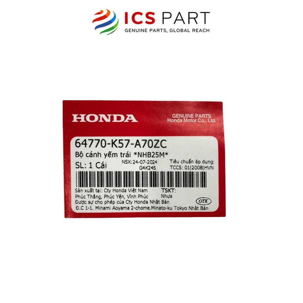 Cánh Yếm Ngoài Trái HONDA Wave Blade 2019 Đen Nhb25M (Có Tem) (64770K57A70ZC)