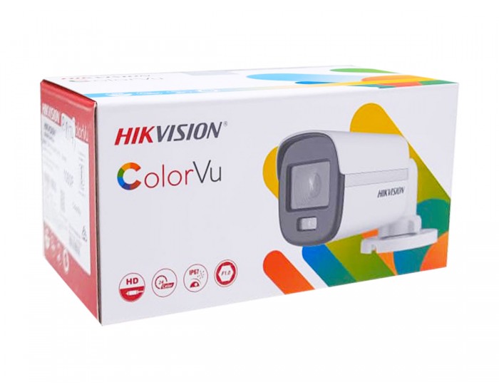 Camera HD-TVI ColorVu 2MP HIKVISION DS-2CE10DF0T-PFS - Hàng chính hãng