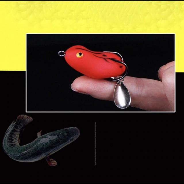 Mồi giả câu cá lóc, Nhái hơi lure Super Frog giá rẻ siêu nhậy AD-8