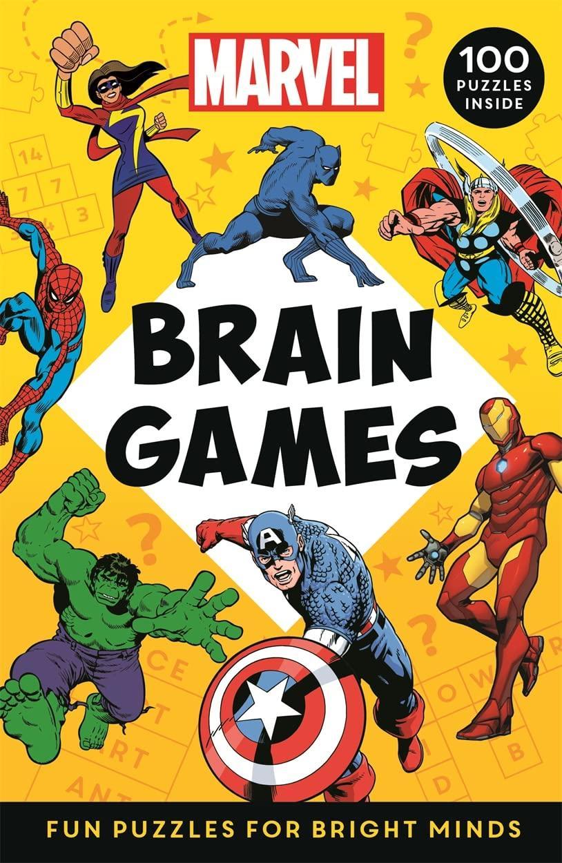Sách ngoại văn: Marvel Brain Games - Fun Puzzles For Bright Minds