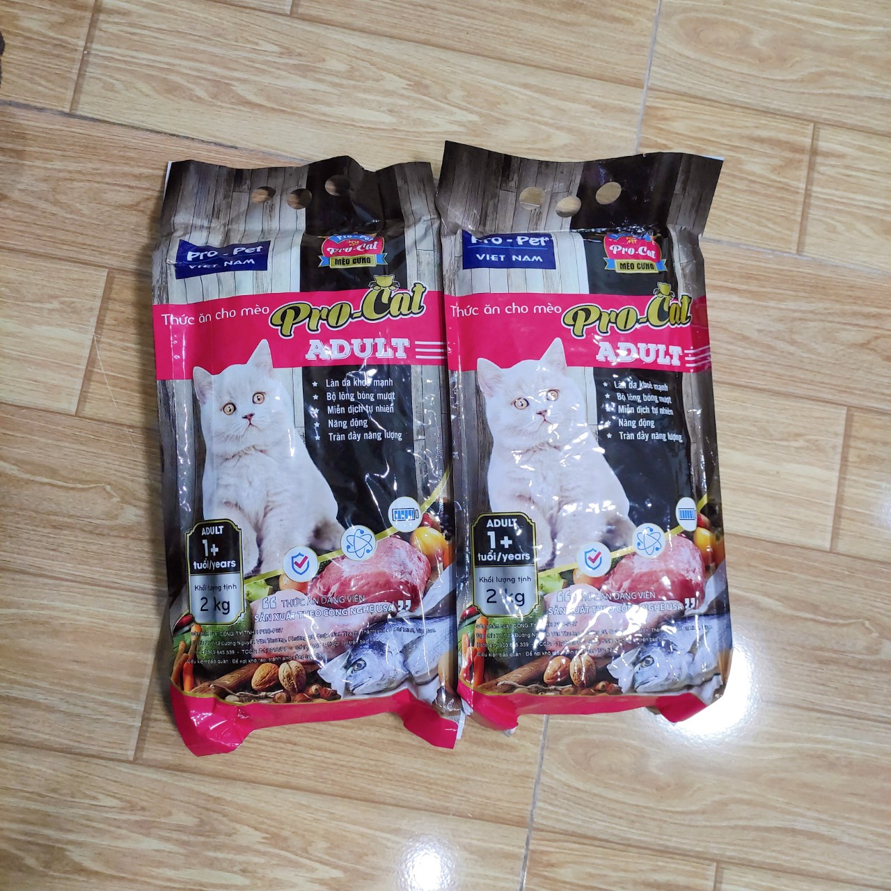Combo 2 Gói Thức Ăn Hạt Cho Mèo Lớn PRO-CAT Adult 2kg Pro-Pet Việt Nam
