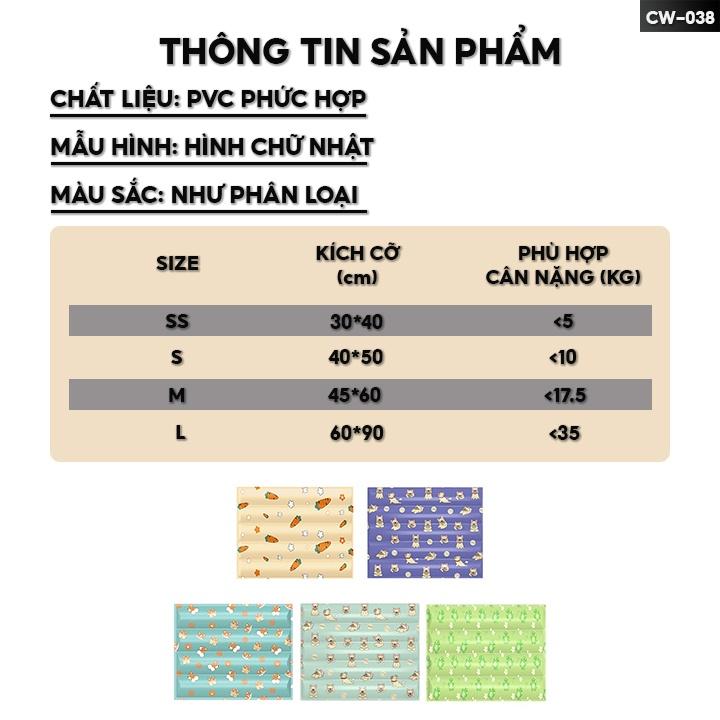 Nệm Nước Dành Cho Thú Cưng Đệm Nằm Làm Mát Thú Cưng Nhiều Màu Sắc Khác Nhau CW-038