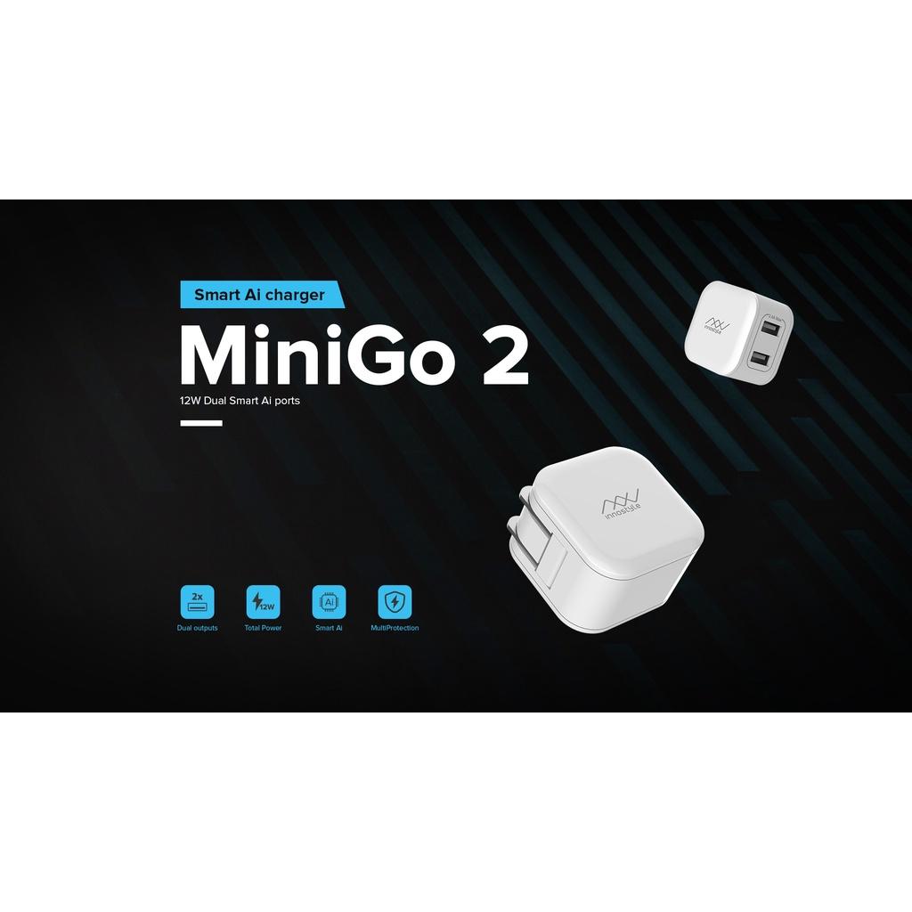 SẠC INNOSTYLE MINIGO 2 USB A 12W SMART AI CHARGING - HÀNG CHÍNH HÃNG